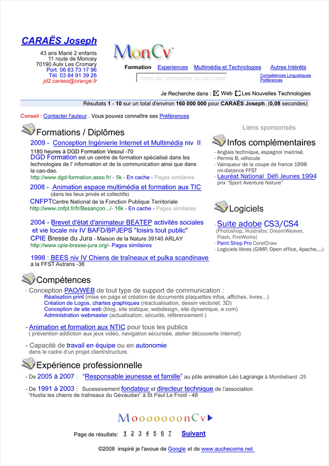 cv google